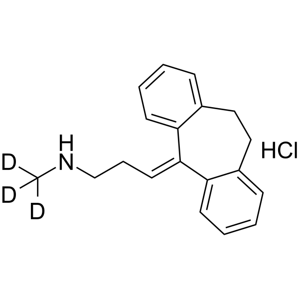 Nortriptyline-d3 hydrochloride (Desmethylamitriptyline-d3 (hydrochloride); Desitriptilina-d3 (hydroc
